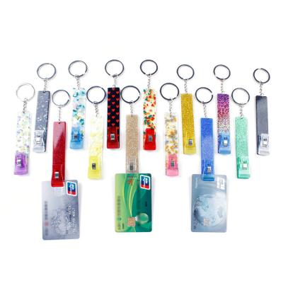 China Promotional Gift Wholesale Custom Card Grabber Popular Acrylic Material Clip Card Grabber for Nails Long Bulk for sale