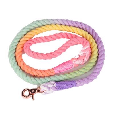 China Custom Personalized Paracord Cotton Rope Dog Leash Rope Leash Dog for sale