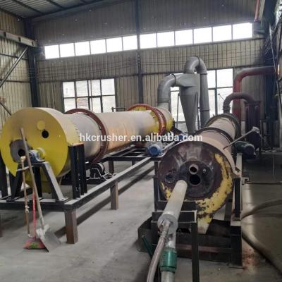 China 0.8x10m Small Horizontal Lignite Sand Rotary Industrial Drum Extraction Dryer Rotary Dryer For Sale for sale