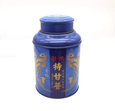 China High Quality Metal Cans For Coffee /Tea Packaging Double Lid Round Big Tin Box à venda