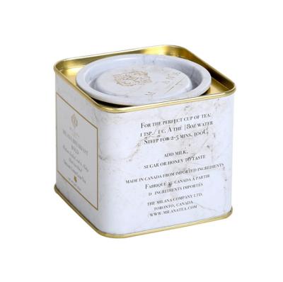 Chine High Quality Metal Can For Tea Packaging Square Tin Box Tin Packaging Tea / Coffee Cans à vendre