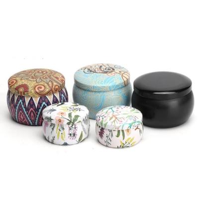 China Hot Sale Custom Seamless Tin Candle Containers Candle Tin Round Tin Boxes Packaging zu verkaufen