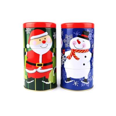 Китай High Quality Metal Can For Gift Packaging Airtight Lid Stackable Round Gift Tin Box For Kids продается