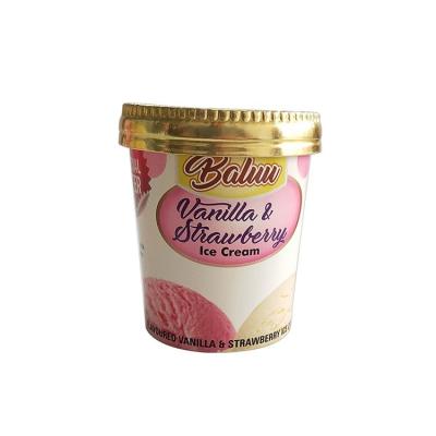 中国 High Quality Food Grade 100% Eco-friendly Single Wall With PE Coated Ice Cream Cup 6oz(180ML) Yogurt Cup 販売のため