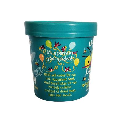 Κίνα High Quality Food Grade 100% Eco-Friendly Single Wall With PE Coated Ice Cream Cup 12oz(350ML) Yogurt Cup προς πώληση