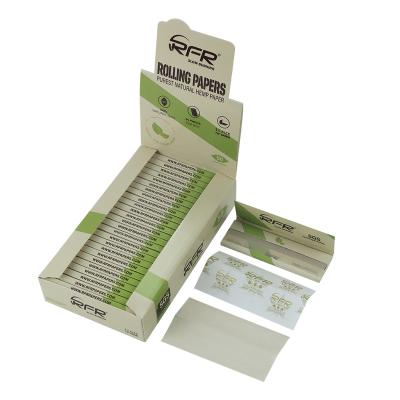 China 1 1/4 Roll Size RFR Paper High Quality Custom Roll Purest Natural Hemp Slow Burning Paper For Smoking for sale