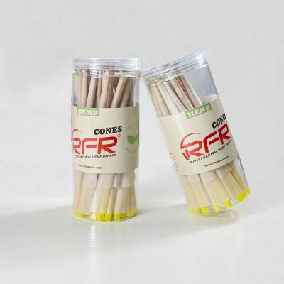 China High Quality RFR King Size Slim Purest Natural Hemp Paper Rolling Paper Slow Burning Cones High Quality Custom Pre Rolled Cones for sale