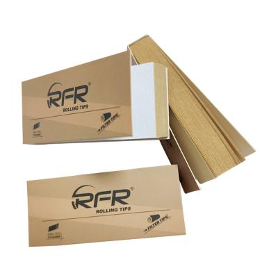 China Tobacco Maker RFR Rolling Paper Filter Tips King Size Brown Custom Easy Rolling Wide Tips For Rolling Paper for sale