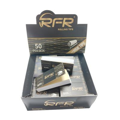 China Tobacco Maker RFR Rolling Paper Filter Tips King Size White Color Easy Rolling Custom Wide Tips For Rolling Paper for sale