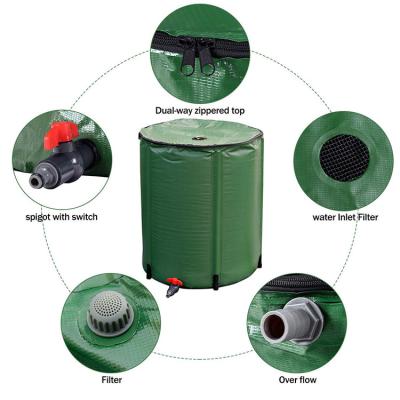 China EASY to Fold Hydroponic PVC / Water Garden Rain Barrel Butt for sale