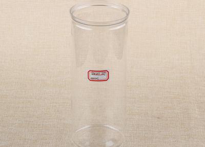 China 401# 1000ml Round Clear Plastic Cylinder PET Food Grade Easy Open Can Tank for sale