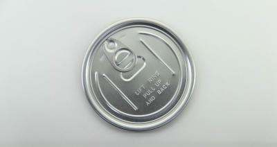 China Small Eco friendly embossing printing Easy Open Plastic bottle Lid silver color 83mm for sale