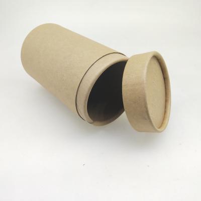 China Biodegradable Full Kraft Paper Tubes Embossing Logo For Tea / Dried Food for sale