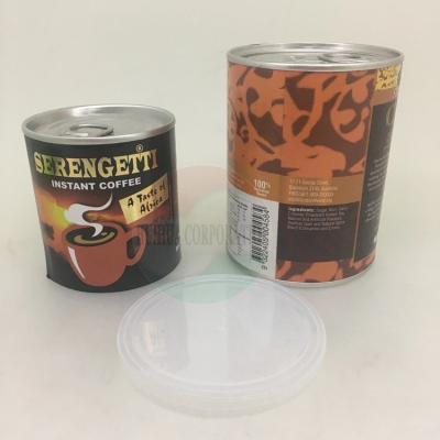 China Aluminum Easy Open End Lid Paper Cans Packaging For Powder for sale