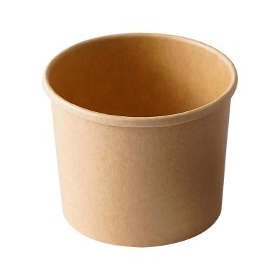 China Cocina china de los cuencos disponibles biodegradables del trazador de líneas del PLA del papel de Kraft para llevar en venta