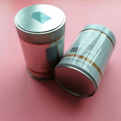 China Leerer runder luftdichter Kaffee Tin Plate Cans Tinplate Tea, das Tin Box verpackt zu verkaufen