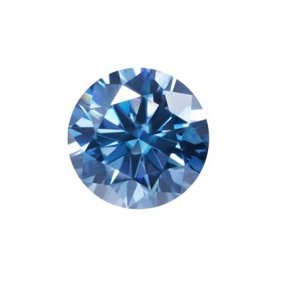 China Baifu color play or fire jewelry around loose sapphire blue moissanite stone for sale