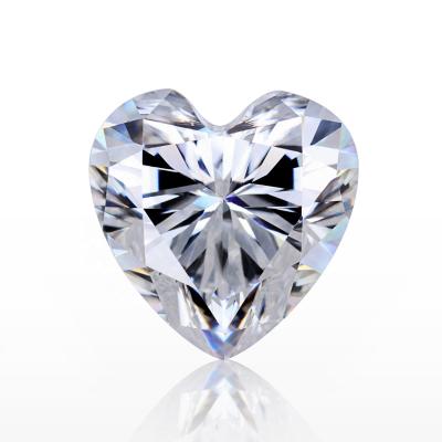 China Color set or fire Baifu gems heart shape gemstone DEF moissanite loose diamond for ring and necklace for sale