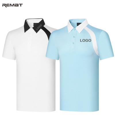 China QUICK DRY T-shirt Logo Men Polo Shirt Custom Made Golf Tournament Match for sale