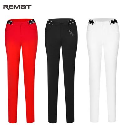 China Anti-Wrinkle Women's Workout Sporty Lounge Casual Outdoor Golf Pants Golf Pants for sale