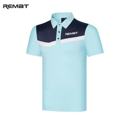 China Custom QUICK DRY Printing or Embroidery Logo Men Polyester Sublimation Golf Polo Shirts for sale