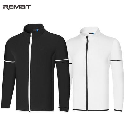 China Custom QUICK DRY Logo Sports Golf Jacket Spring and Autumn Windbreaker Golf Apparels Men's Coat for sale