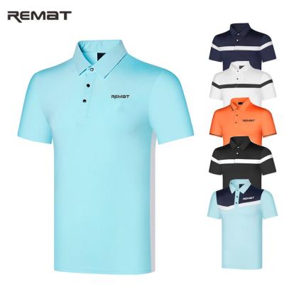 China Summer Men's QUICK DRY Customization Apparels Tournament Golf Sports Polo Shirt for sale