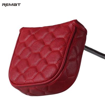 China Factory High Quality Square Production Golf Club Covers Custom Embroidery Head Cover OEM Golf Putter Cover for sale