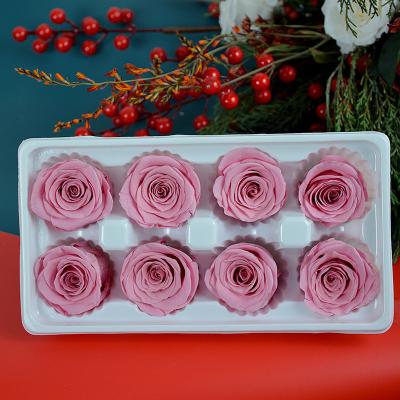 China Rose High Quality Manufacturer Supply Fresh Natural Rose Flowers Craft Decorations Wholesale Eternal Preserved Rose Head With Good Service for sale