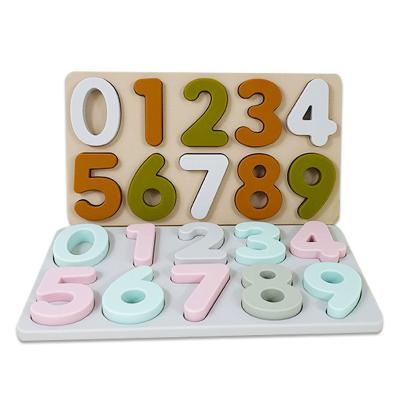 China Silicium 3D Puzzle Baby Early Educational Digital Puzzle Board Silicium Puzzle Toys Voor Kinderen Te koop