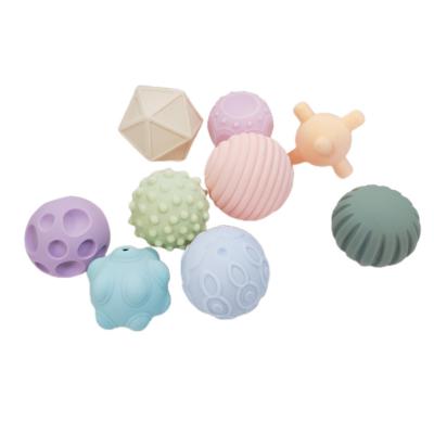 China Soft Textured Multi Silicone Sensory Ball Toys Montessori Toys for Babies for sale