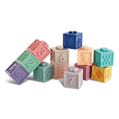 Chine Les enfants empilant des jouets Puzzle éducatif Bébé Blocs de construction en silicone dur à vendre