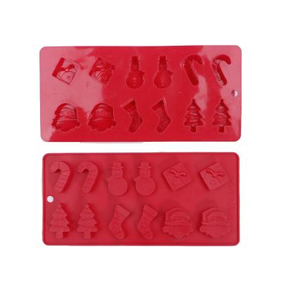 China Christmas Chocolate Mold Shaped Cute Bpa Free Food-grade Silicone Cake Molds for sale