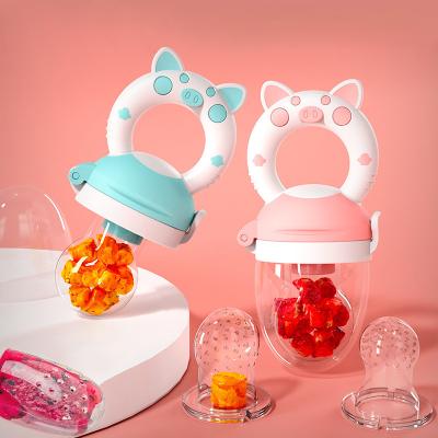 China Grade Alimentar Suave Personalizado Alimento para Bebê chupeta de silicone Bebê Frutas Alimento Alimento chupeta à venda