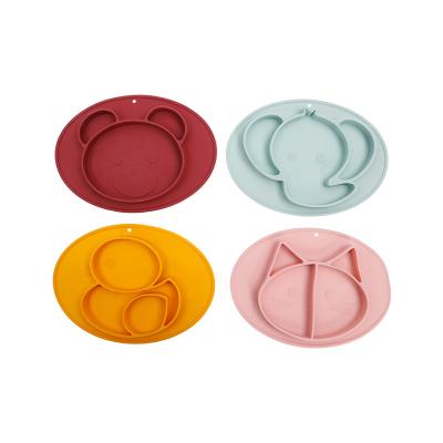 China OEM Rice Bowl Gift Feeding Silicone Crianças Baby Servidores de Mesa à venda