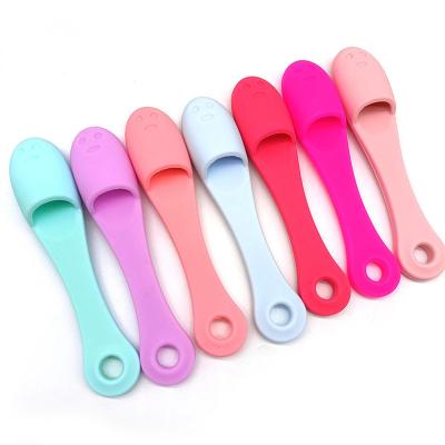 China Zachte reinigingsborstels Gezichtswassen Massage Reiniger Scrubber Silicone Gezichtsborstel Te koop