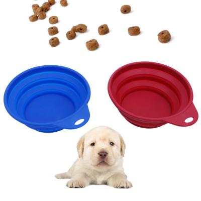 China Cuenco plegable de silicona para perros para animales de compañía para alimentar cuencos plegables en venta