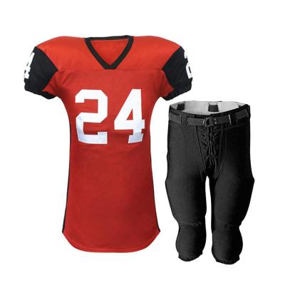 China Wholesale Cheap Wholesale Antibacterial Custom American Football Youth Sublimation Tank Top Uniform Set for sale