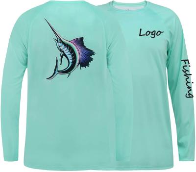 China Antibacterial Custom Logo Mens Fishing Wear 100% Polyester Upf50+ Long Sleeve Huk Huk Fishing Shirts for sale