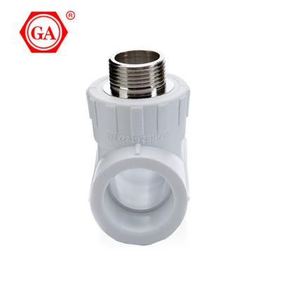 China Construction Area GA 4810 Male elbow Brand PPR pipe fittings PPR male elbow ppr adapter for sale