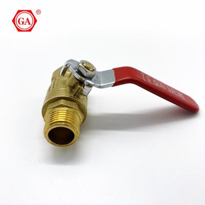 China For cold and hot water piping system GA-1816 high quality brass male and female ball valve for pipe 1/2 ,3/4,1 for sale