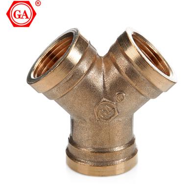 China For cold and hot water piping system GA brand nickle plated brass material female thread elbow 1/2 inch  3/4 inch 1 inch for sale