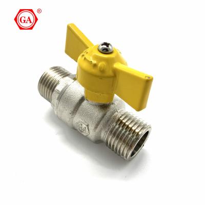 China Apply to AL-Plastic Composite Pipe GA  Factory  Male Gas Valves Brass Copper  Plumbing Fittings  For  Gas Hot Sale Ball Valves for sale