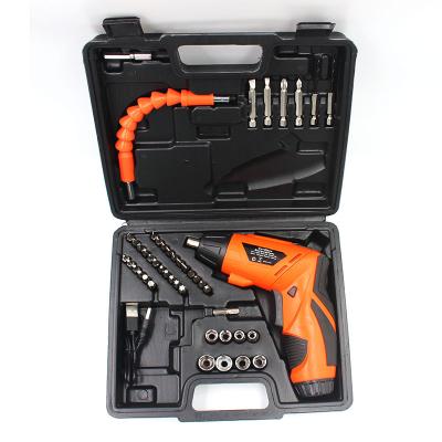 China TY003 ABS Multifunction Cheap Price 3.6V 47pcs Electric Screwdriver Kit With USB Charging Cable for sale