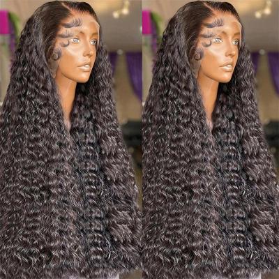 China Loose Wave Cheap High Quality Lace Front Wig,Black Curly Wave Virgin Hair Lace Wig Supplier,Pre Pluck Lace Wig for Black Women for sale