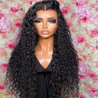 China Loose Wave 180% 250% Density HD Lace Front Wig,Smooth Curly Wave Raw Natural Hair Lace Wig For Women,Pre Pluck Lace Wig Extension for sale