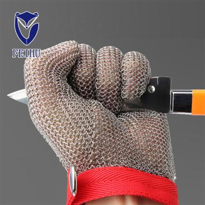 China Puncture Proof Stainless Steel Safety Gloves For Fell Sewing Carpenter for sale