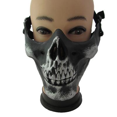 China New Design Half Skull Mask Adjustable Halloween Skull Mask For Halloween, Party,Gift Etc for sale