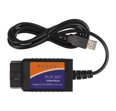 China ELM 327 USB Obd2 Cable Connector ELM 327 Usb Diagnostic Scan Tool USB V1.5 ELM327 Interface USB OBDII CAN-BUS Auto Scanner for sale