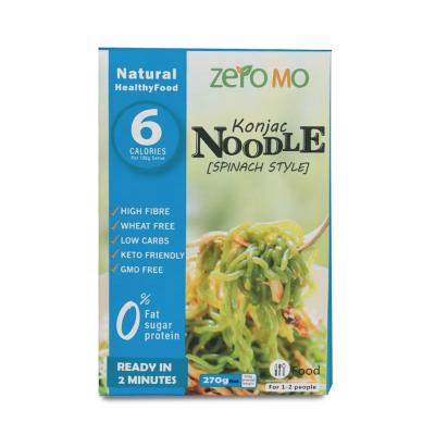 China Gluten Free Konjac Pasta Flavor Spinach Noodles Gluten Free Low Calorie Konjac Spaghetti Konjac Noodles for sale